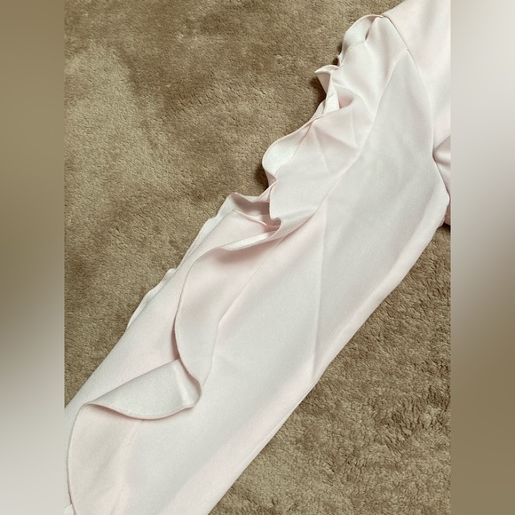 NWT - Club Monaco Open Shoulder Dress - blushed pink colour - size US 0 - Picture 10 of 15